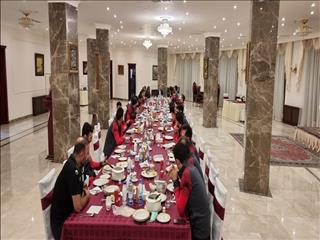 برگزاری ضیافت شام  ملی پوشان فوتسال در سفارت ایران - بلاروس