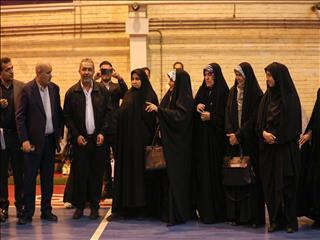 گزارش تصویری از حضور نمایندگان مجلس شورای اسلامی در تمرین تیم ملی بانوان