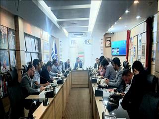برگزاری جلسه هماهنگی بازی های فوتسال کافا در کیش