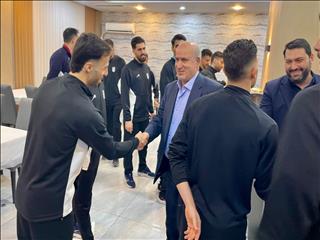 نشست صمیمانه رئیس فدراسیون فوتبال با ملی‌پوشان فوتسال پیش از اعزام