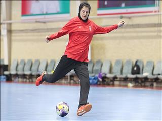 تصاویری از تمرین تیم ملی فوتسال جوانان دختران