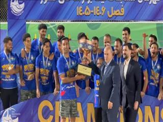 تاج و مسئولان سازمان لیگ در جشن قهرمانی فوتبال ساحلی حضور یافتند