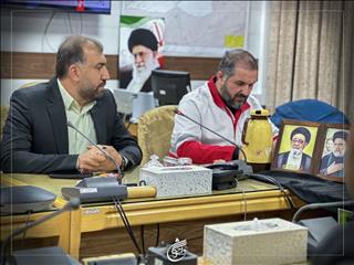 تصاویری از دیدار اعضای تیم دلسوختگان در هلال احمر قم